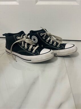 Converse Kids Black and White Canvas High-Top Sneakers